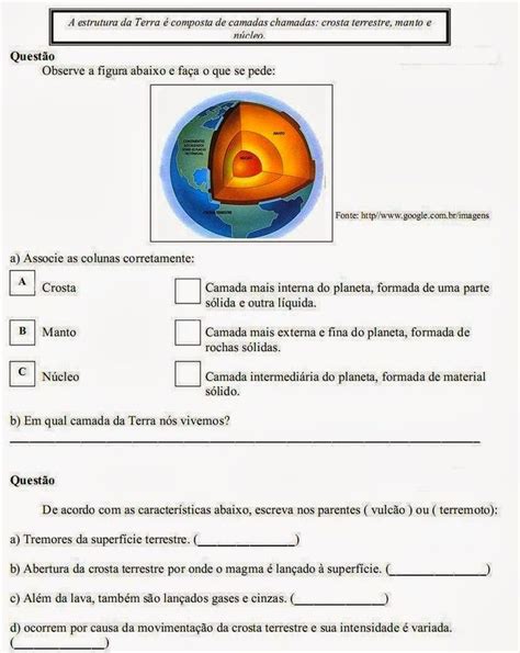 Pin De Sandra Fercontine Em Ciências Atividades De Geografia Geografia Atividades De