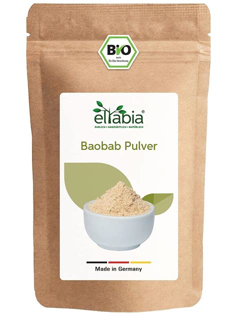 Bio Baobab Pulver 1kg Affenbrotbaum Gemahlen Apothekerbaum In