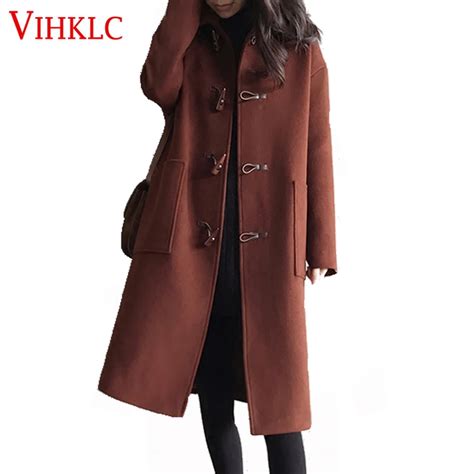 2018 Fashion Wool Coat Women Coat Overcoat Female Long Autumn Winter