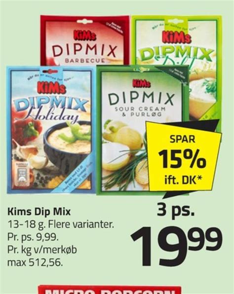 Kims Dip Tilbud Hos Fleggaard