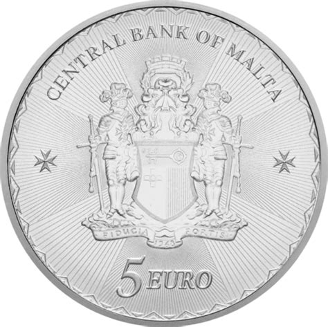 1 Oz Maltese Cross 2024 Malta Silver Coin Florinus Lt