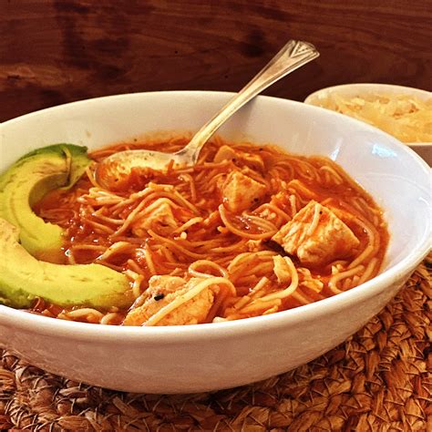kid food  leftover turkey sopa de fideo mexican noodle soup