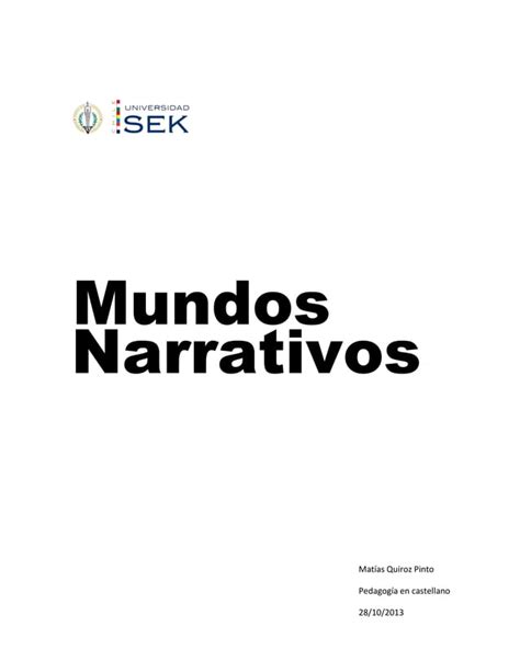 Mundos Narrativos Pdf