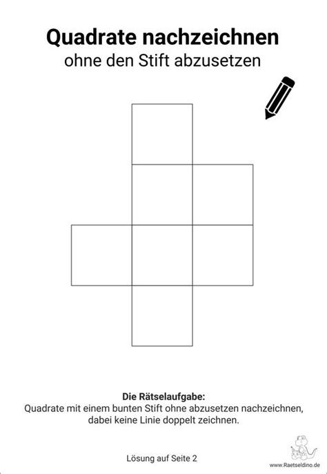 R Tsel Quadrate Ohne Abzusetzen Nachzeichnen