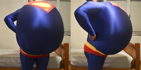 Superman Inflated Again 1 By Inflatedalaska On Deviantart