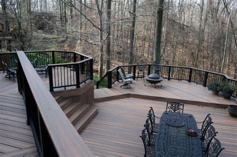 Multi Level Deck Redo Classique Chic Terrasse En Bois Baltimore