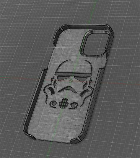 Archivo Stl Iphone Pro Max Stormtrooper Caseobjeto Para Impresora