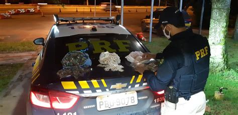 Em Santa Maria Df Prf Prende Traficante Transportando 1 Kg De Crack