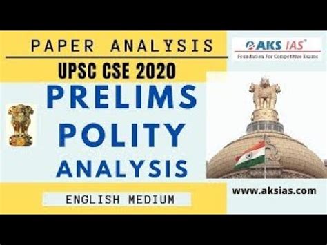 UPSC Prelims 2020 POLITY Paper Analysis UPSC Civils AKS IAS YouTube