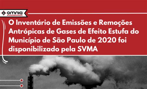 SVMA disponibiliza Inventário de Emissões e Remoções Antrópicas de