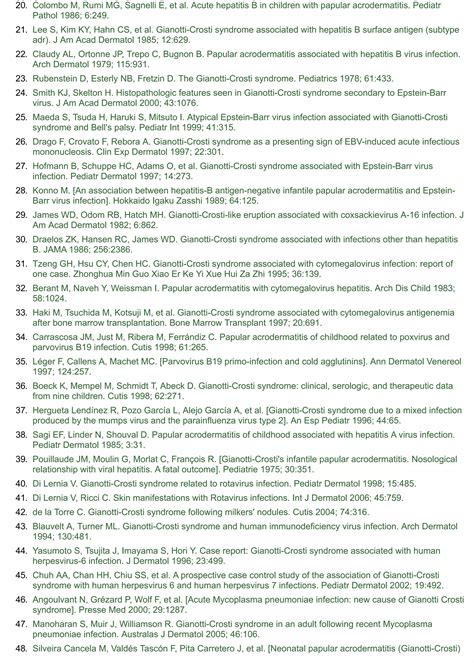 Gianotti-Crosti syndrome vs PPGSS syndrome | PDF