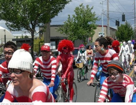 Naked Bike Parade In Seattle