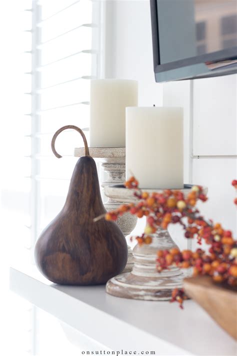 How To Decorate For Fall With Natural Dried Gourds - On Sutton Place