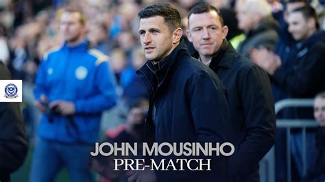 John Mousinho Pre Match Pompey Vs Wigan Athletic Youtube