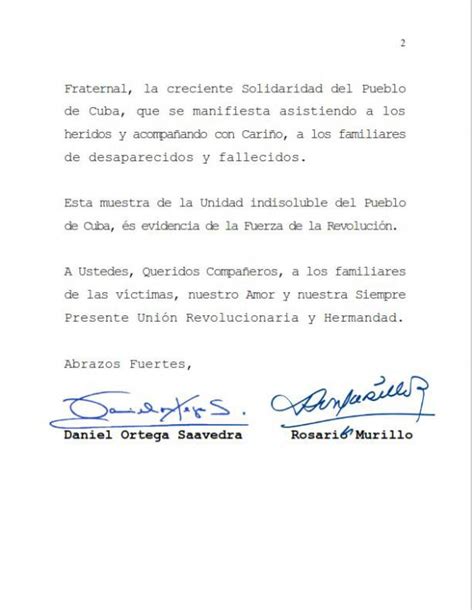 Misión Permanente De Nicaragua En Ginebra Trasladó Mensaje De Condolencias Del Gobierno