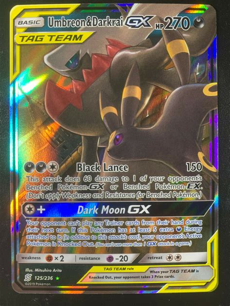 Umbreon Darkrai Gx Unified Minds Value Mavin