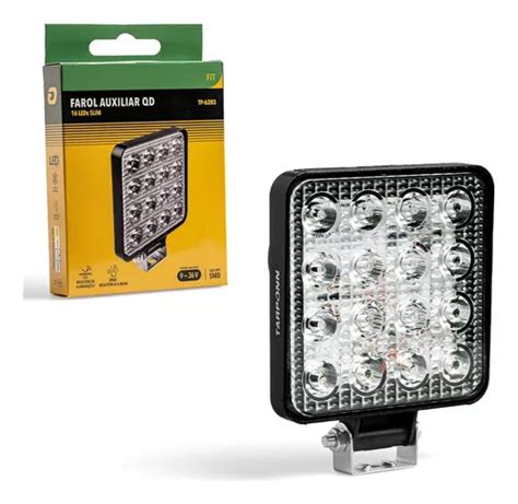 Farol Auxiliar Milha Leds Quadrado V K Off Road Mercadolivre