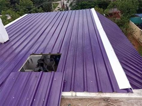 Color Coated Fiber Roofing Sheet Installation Services At Rs Sq Ft