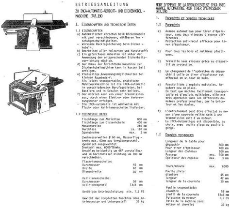 Inca Abricht Und Dickenhobelmaschine Kaufen Auf Ricardo