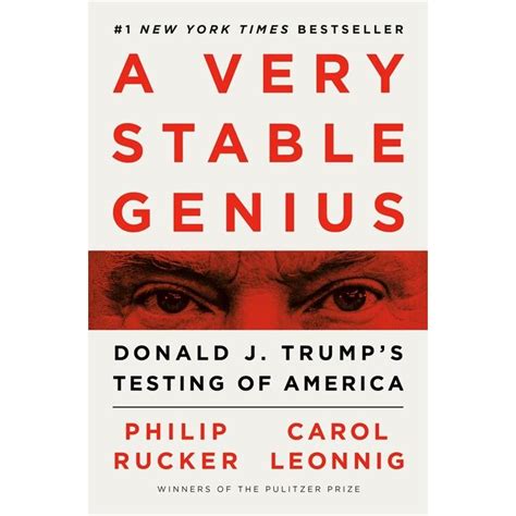 A Very Stable Genius Donald J Trumps Testing Of America Hardcover