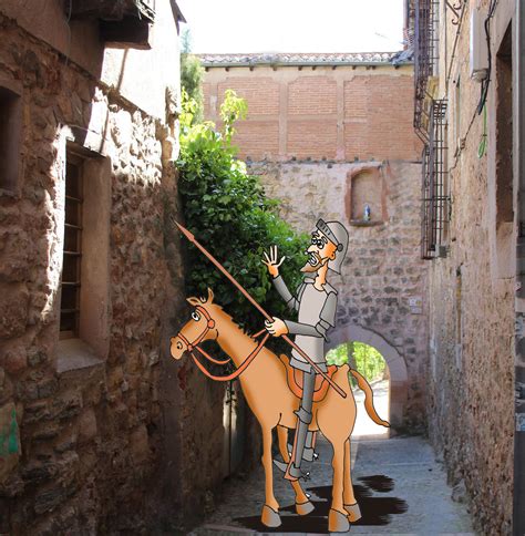 Don Quijote De La Mancha Y Cervantes En Dibujos De Enrique Martinez