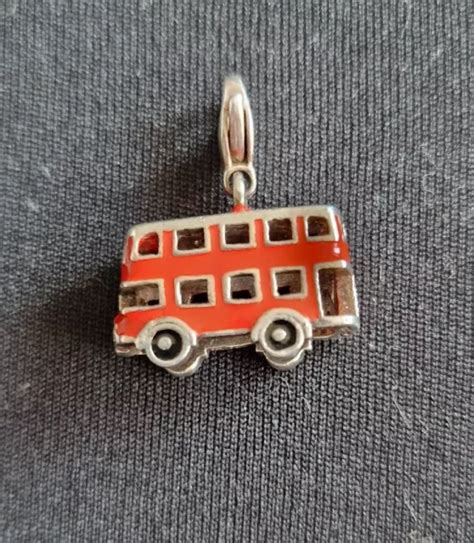 THOMAS SABO CHARM Original Doppeldecker Bus London Anhänger 925 Silber