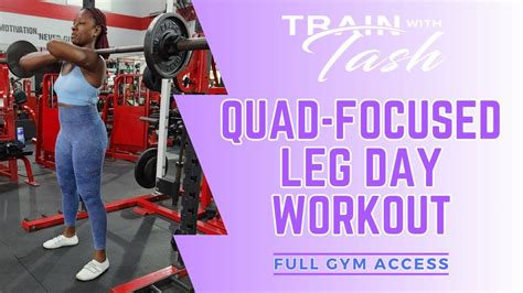 Quad Focused Leg Day Workout Gym Access Required YouTube