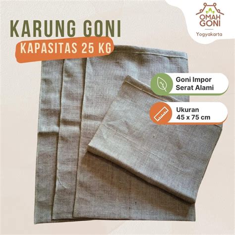 Jual Karung Goni 25 KG Baru Ukuran 45x75cm Karung Kopi Karung