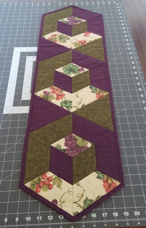 Welcome To 3d Hexagon Easy Y Seams Table Runner Project Part 2 Of 3 By Paco Ri Quilted