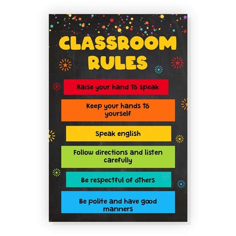 Classroom Rules Poster Teacher Posters for Classroom - Etsy in 2022 ...