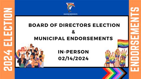 Official Notice Board Of Directors Election And Municipal Endorsements