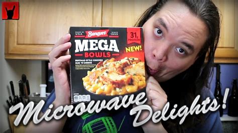 Buffalo Mac And Cheese Banquet Mega Bowl Microwave Delights Youtube