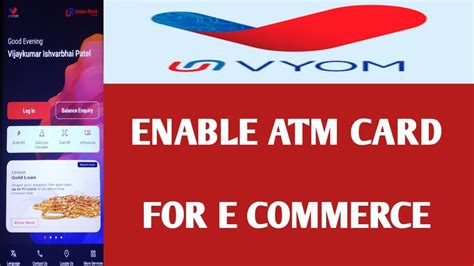 Enable Union Bank Of India Atm Card For E Commerce Use By Mobile