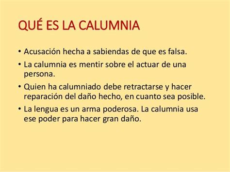 Definici N De Calumnia Buscar Con Google Frases Motivacionales