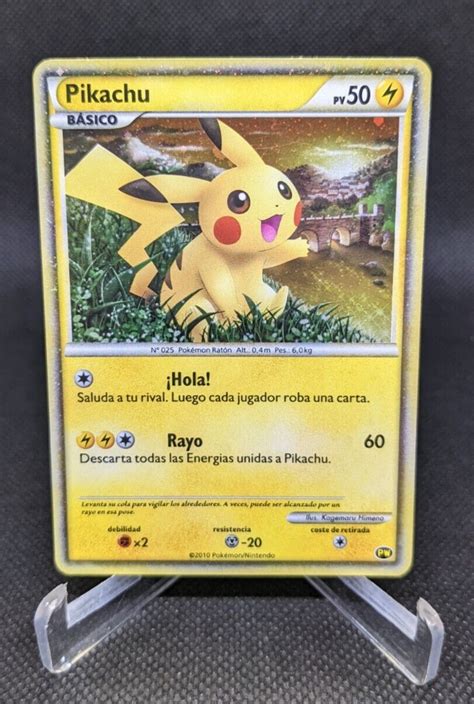 Pokemon Card Pikachu Spanish Pw Pikachu World Promo Holo Lp Nm