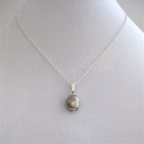 Silver Nugget Necklace - Etsy