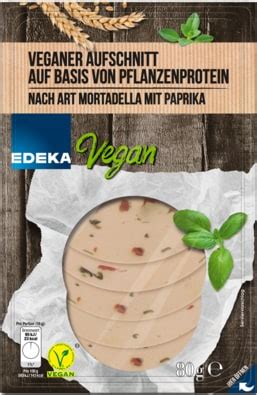 Edeka Vegan Veganer Aufschnitt Nach Art Mortadella Mit Paprika