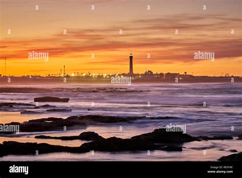 Sunset in Casablanca, Morocco Stock Photo - Alamy