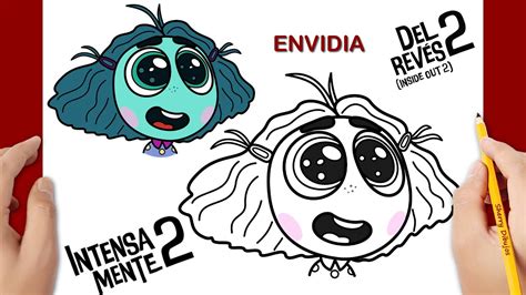 Cómo Dibujar a ENVIDIA de IntensaMente 2 Dibujo Del Revés How to