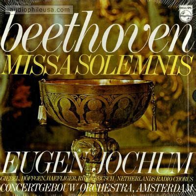 Beethoven Eugen Jochum Missa Solemnis Rare Collectible Vinyl