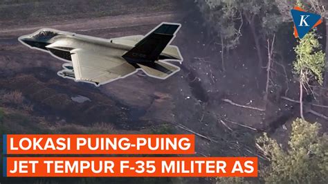 Penampakan Lokasi Jatuhnya Jet Tempur F Militer As