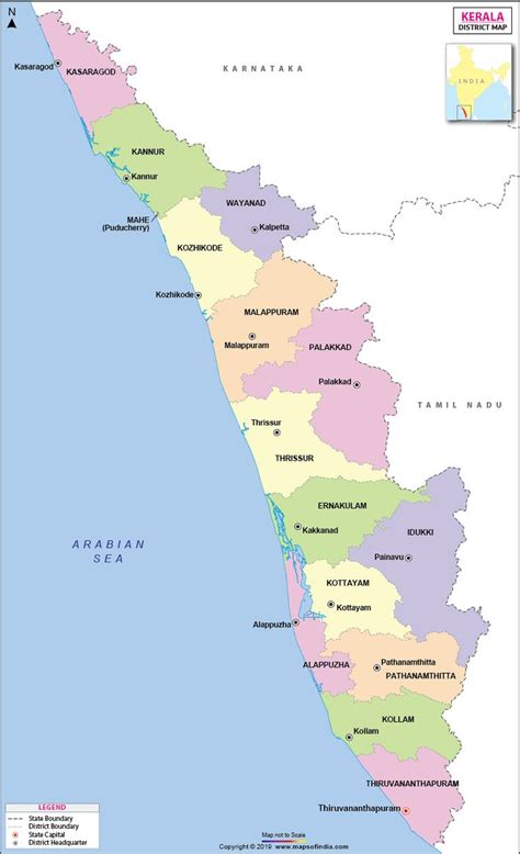 Find District Map Of Kerala Map Showing All The Districts Of Kerala