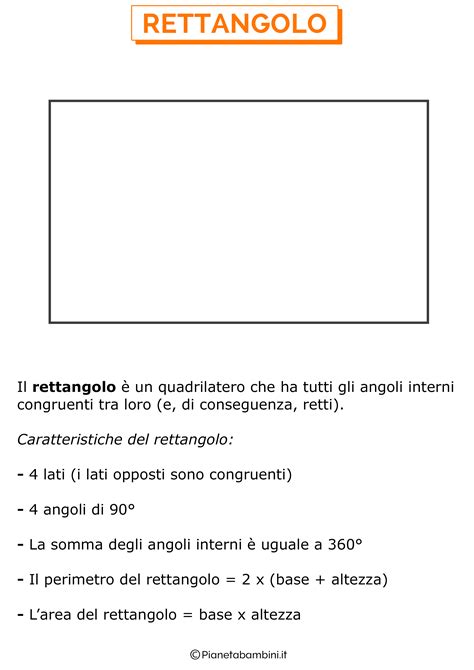 Area Quadrato E Rettangolo Scuola Primaria