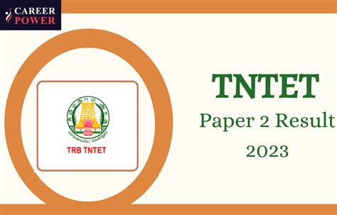 TN TET Paper 2 Result 2023 Out Check TET Paper 2 Marks