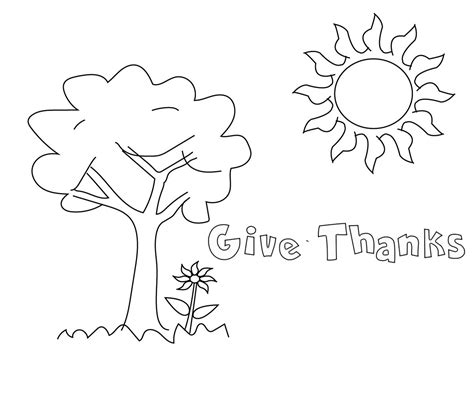 Give Thanks Coloring Pages