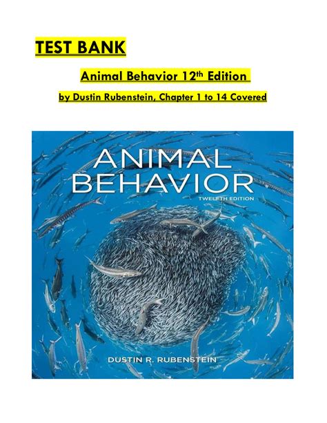 Animal Behavior Rubenstein 11th Edition 10