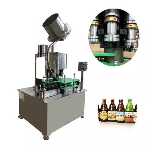 China Making Automatic Crown Cap Machine Beer Glass Bottle Capping