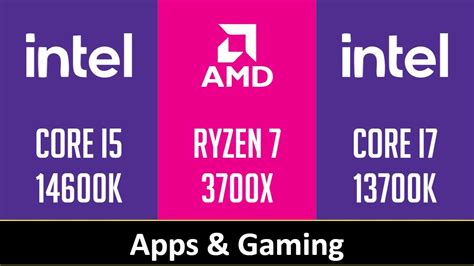 Core I5 14600k Vs Ryzen 7 3700x Vs Core I7 13700k Youtube