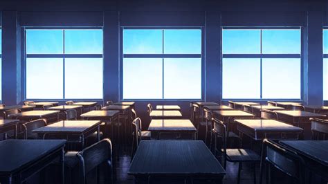 Anime Background Art Classroom