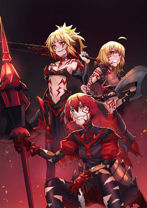 Mordred Alter And Her Knights By Ibenz009 By Neoomnimon On Deviantart